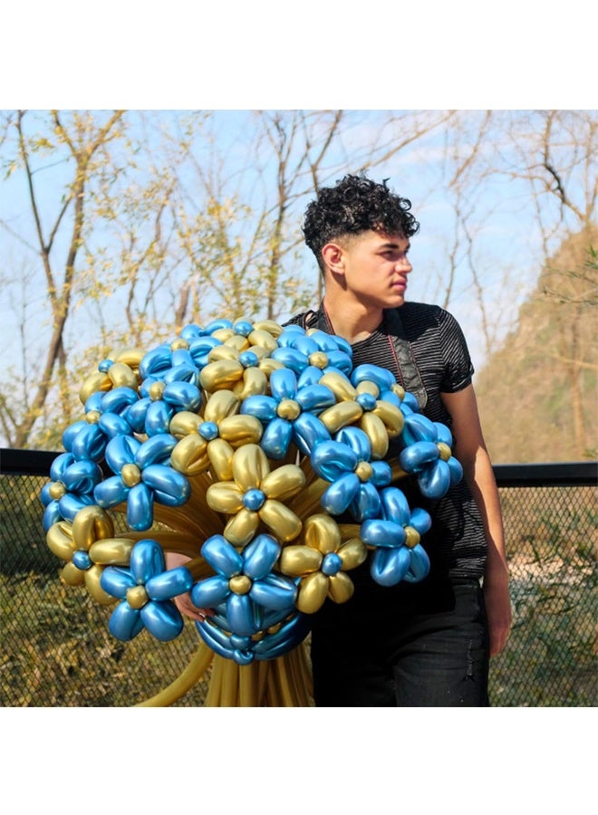 260 Balloons, 100pcs Long Balloons, Metallic Color Mix 260 Balloons, Long Balloons for Balloon Arch, Balloon Animals Kit, Balloons for Balloon Animals - Image 4